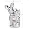 CosmoLiving by Cosmopolitan Silver Porcelain Contemporary Sculpture, 12" x 8" x 5"